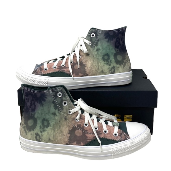 Converse Chuck Taylor High Skate Sneaker Vintage Green Canvas Men's Shoe A07147C - Picture 4 of 10